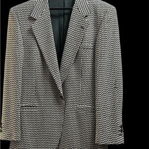Versace Black and White Jacket Sharp! Size medium